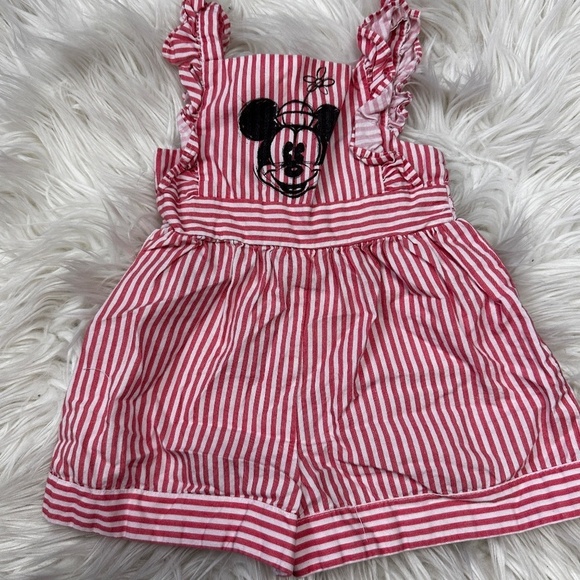 Pippa & Julie Other - Pippa & Julie Minnie Mouse striped romper size 12 months // 2807